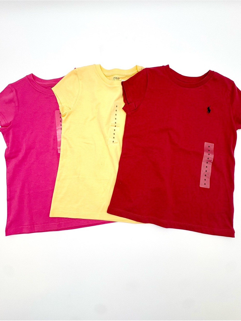 Polo Ralph Lauren Kids 3-Pack T-Shirt Set NWT Size 5